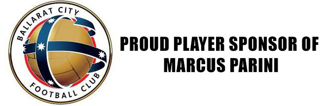 proud player sponsor of Marcus Parini - Ballarat FC