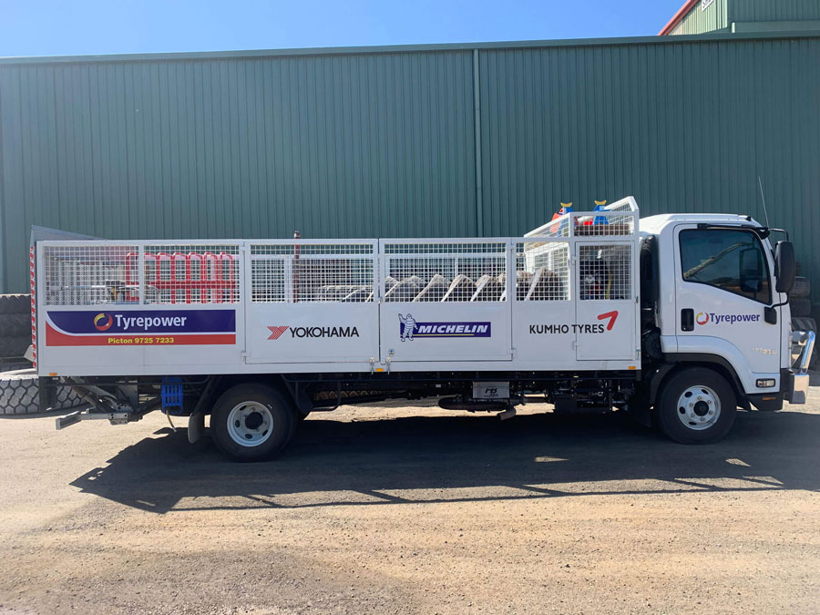 Bunbury Tyrepower’s Mobile tyre fitting service truck